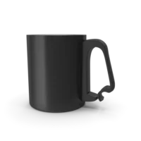 Black Aluminum Cup