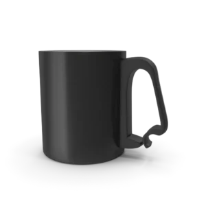 Black Aluminum Cup