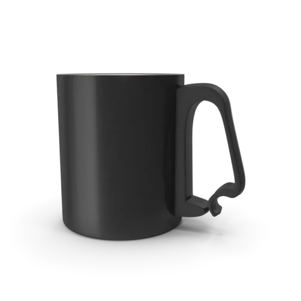 Black Aluminum Cup