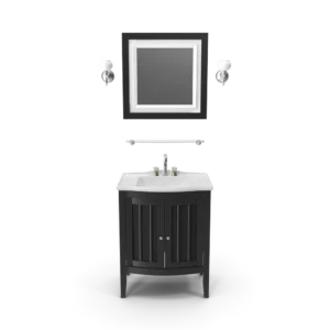 Wooden Bathroom Sink With Mirror
