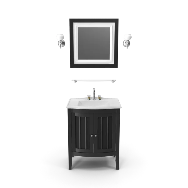 Wooden Bathroom Sink With Mirror