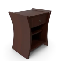 Bedside Table African Cherry