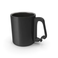 Black Aluminum Cup