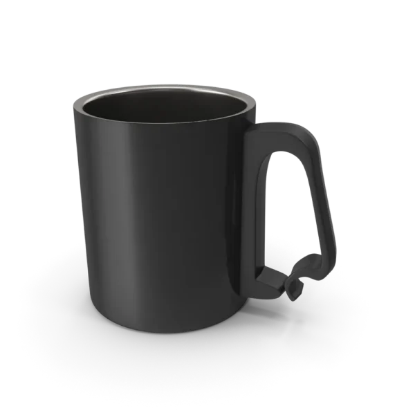 Black Aluminum Cup
