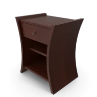 Bedside Table African Cherry