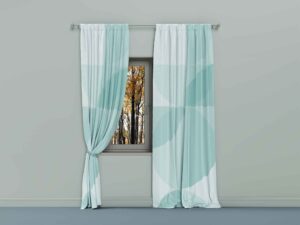 Abstract Print Blackout Curtains